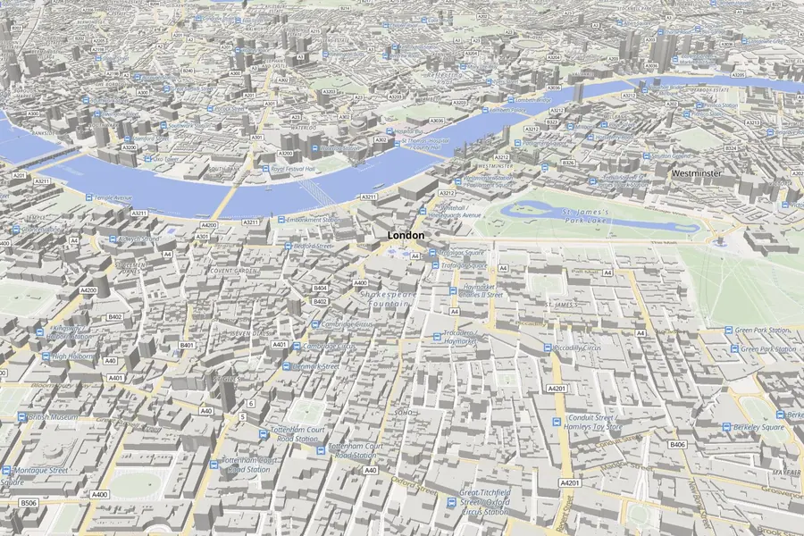 3D map of London